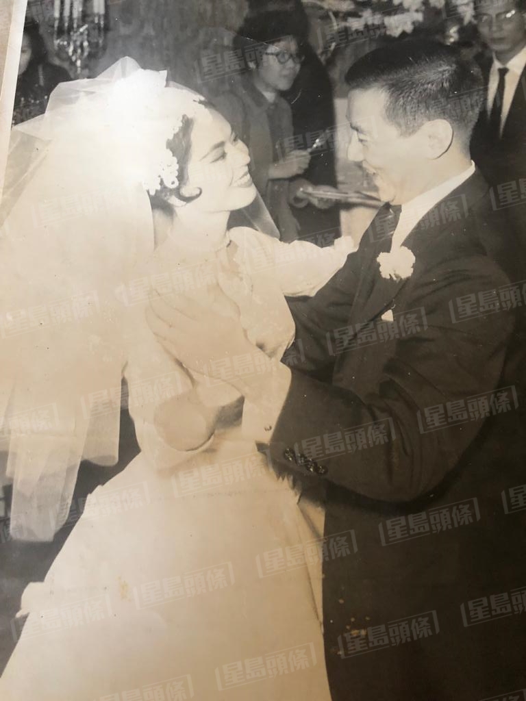  林黛与龙绳勋结婚时共舞。独家资料图片