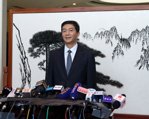 駱惠寧強調,涉港國安立法針對極少數嚴重危害國家安全的行為和活動。新華社資料圖片