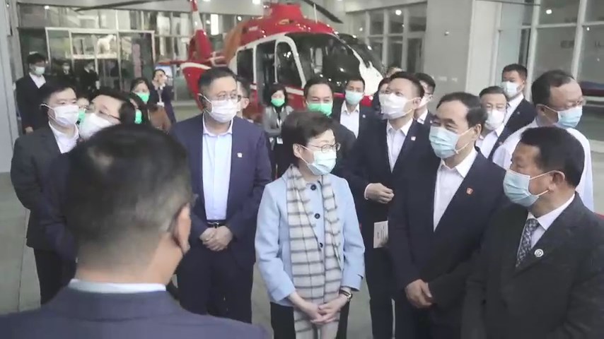 行政長官林鄭月娥今日展開訪問湖北省武漢市行程。