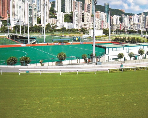 事發於跑馬地遊樂場內一個足球場。資料圖片