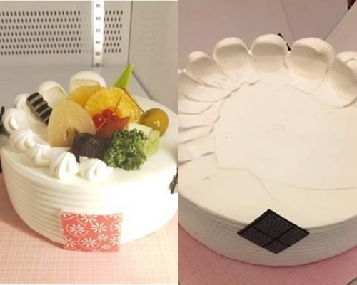 要求蛋糕走生果，成品惹寿星公不满。爆料公社图片