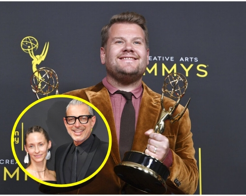 James Corden夺两奖被谢夫抢镜。AP