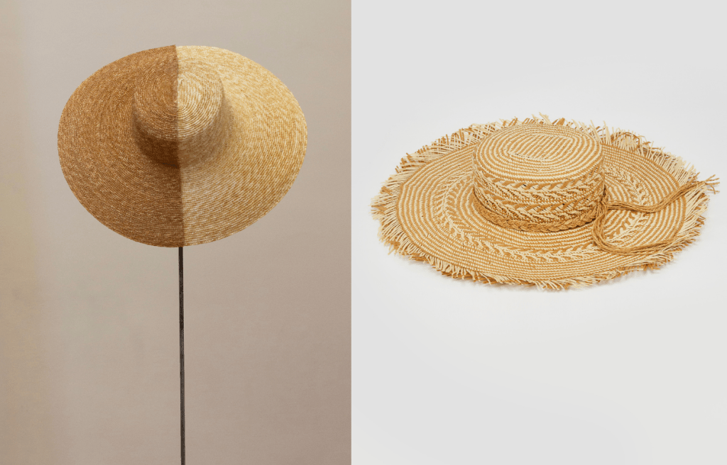 左/Eliurpi拼色設計，營造強烈的對比視效/$5,100/Lane Crawford/圖片由Lane Crawford提供；右/不修邊設計增添不羈況味/$780/MAX&Co。