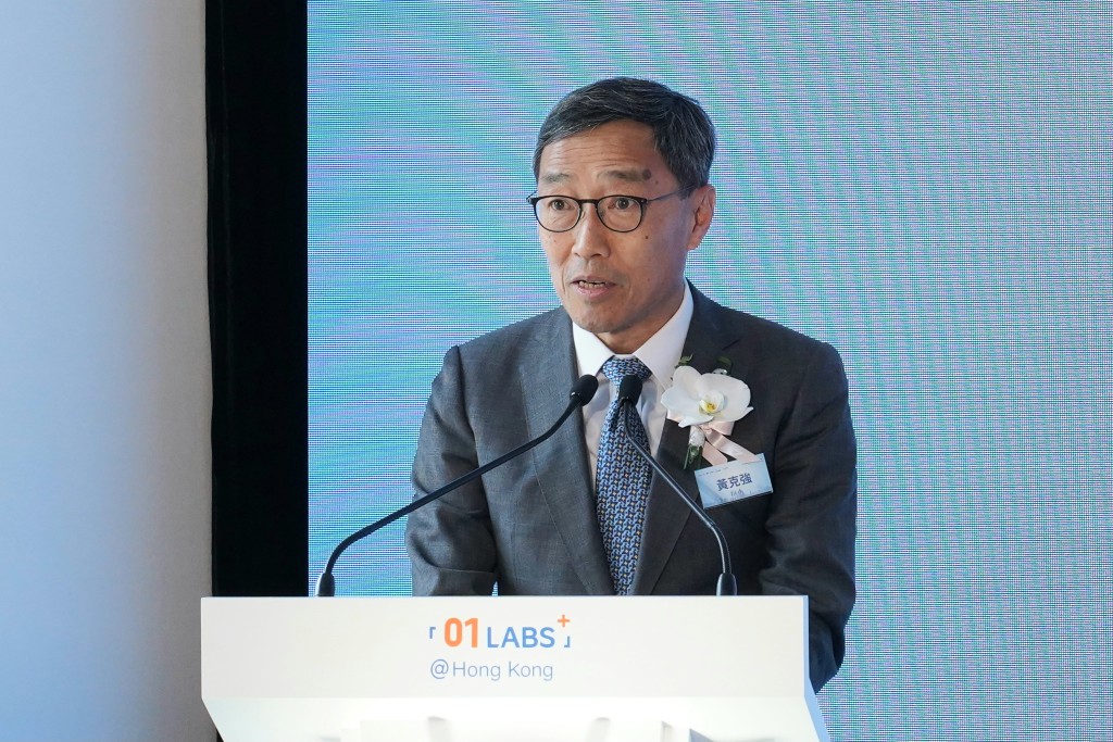 香港科技園公司行政總裁黃克强。葉偉豪攝