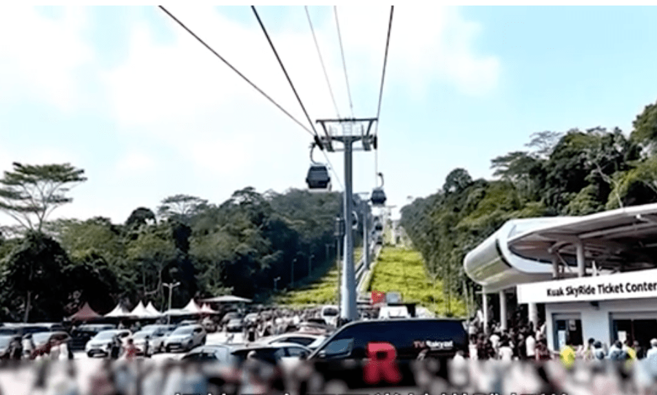片中介紹美輪美奐纜車新景點。 片中介紹美輪美奐纜車新景點。