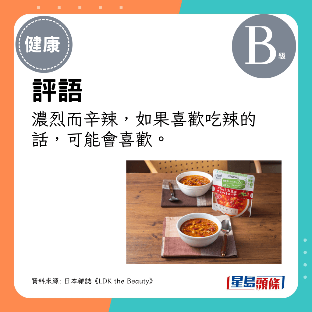評語:濃烈而辛辣,如果喜歡吃辣的話,可能會喜歡。