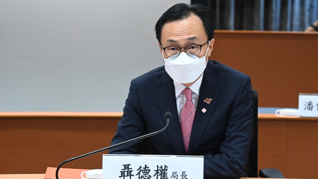 聶德權指,香港必須準確定位,明辨形勢。政府新聞處圖片