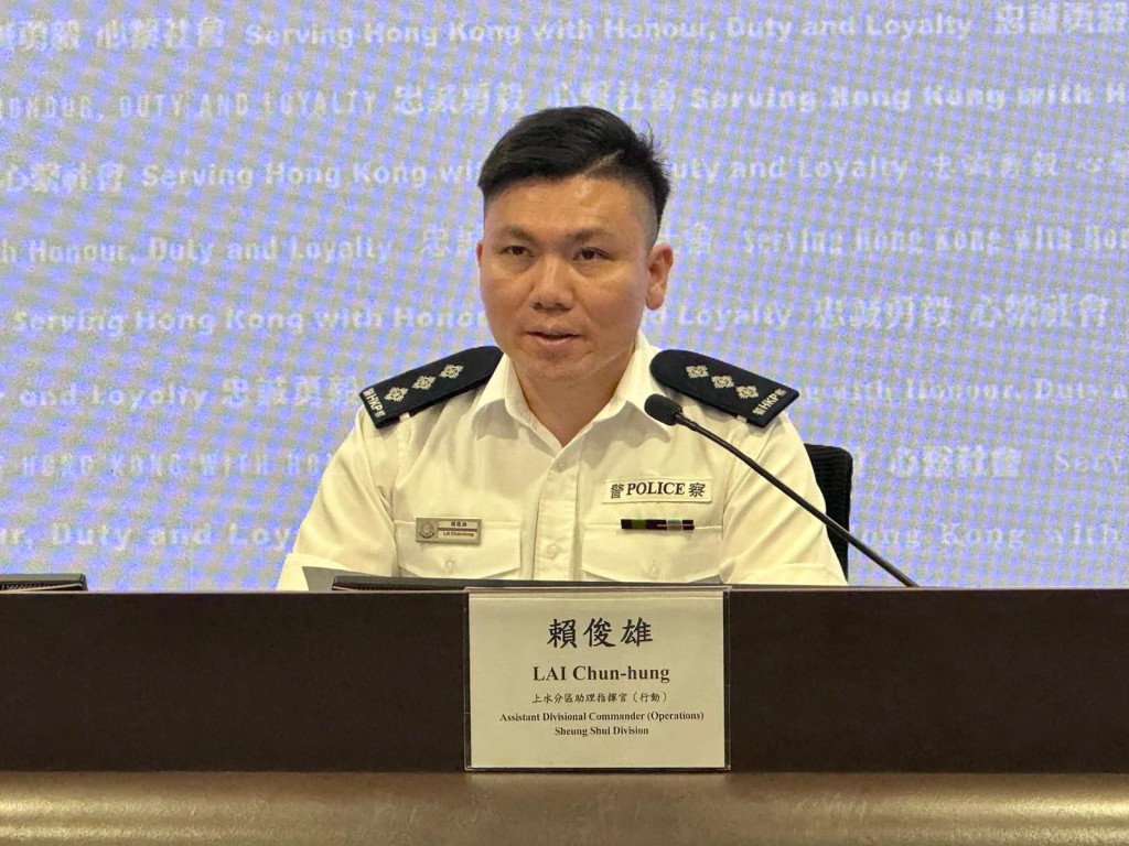 上水分區助理指揮官(行動)總督察賴俊雄指警方十分重視是次高爾夫球賽事。 上水分區助理指揮官(行動)總督察賴俊雄指警方十分重視是次高爾夫球賽事。