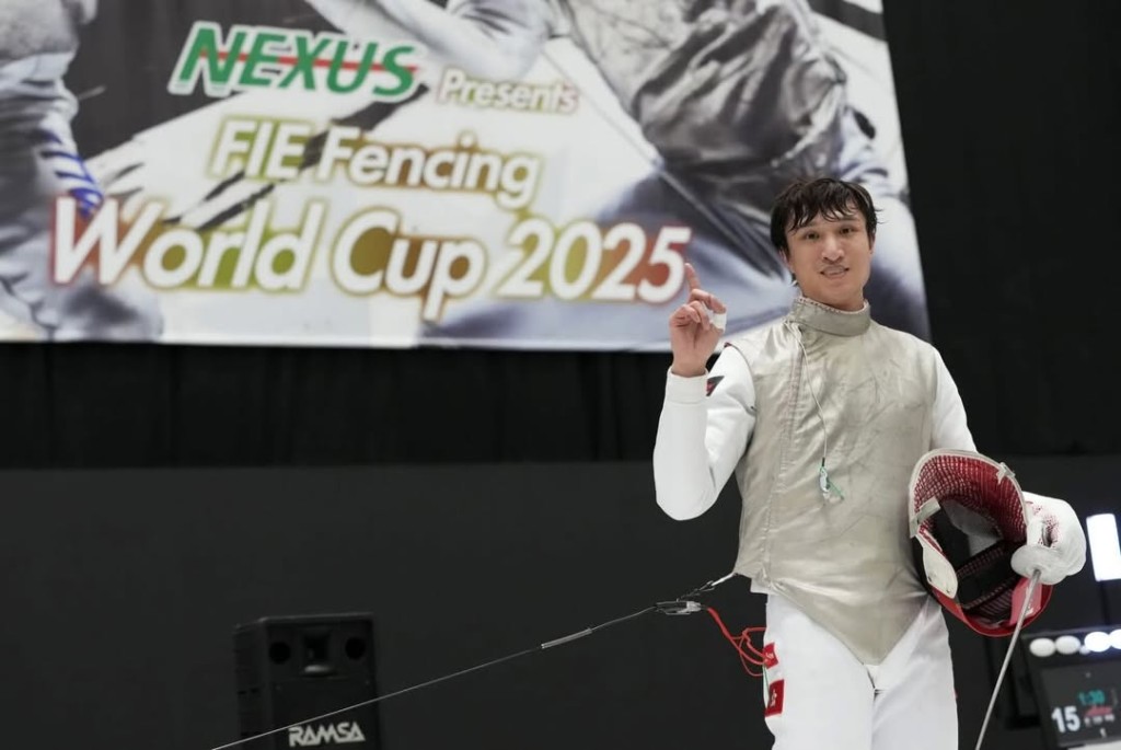 劍擊好手蔡俊彥都是喇沙小學的校友。（圖片來源：ig@ryanchoiiiii）