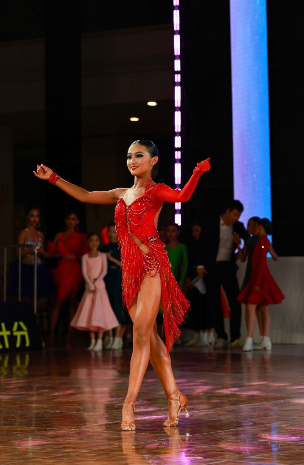女子單人拉丁舞代表蕭咏瑤。中國香港體育舞蹈總會提供 女子單人拉丁舞代表蕭咏瑤。中國香港體育舞蹈總會提供