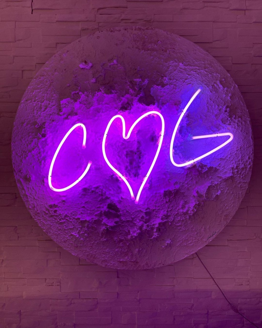 「C心G」燈牌,好Sweet啊。