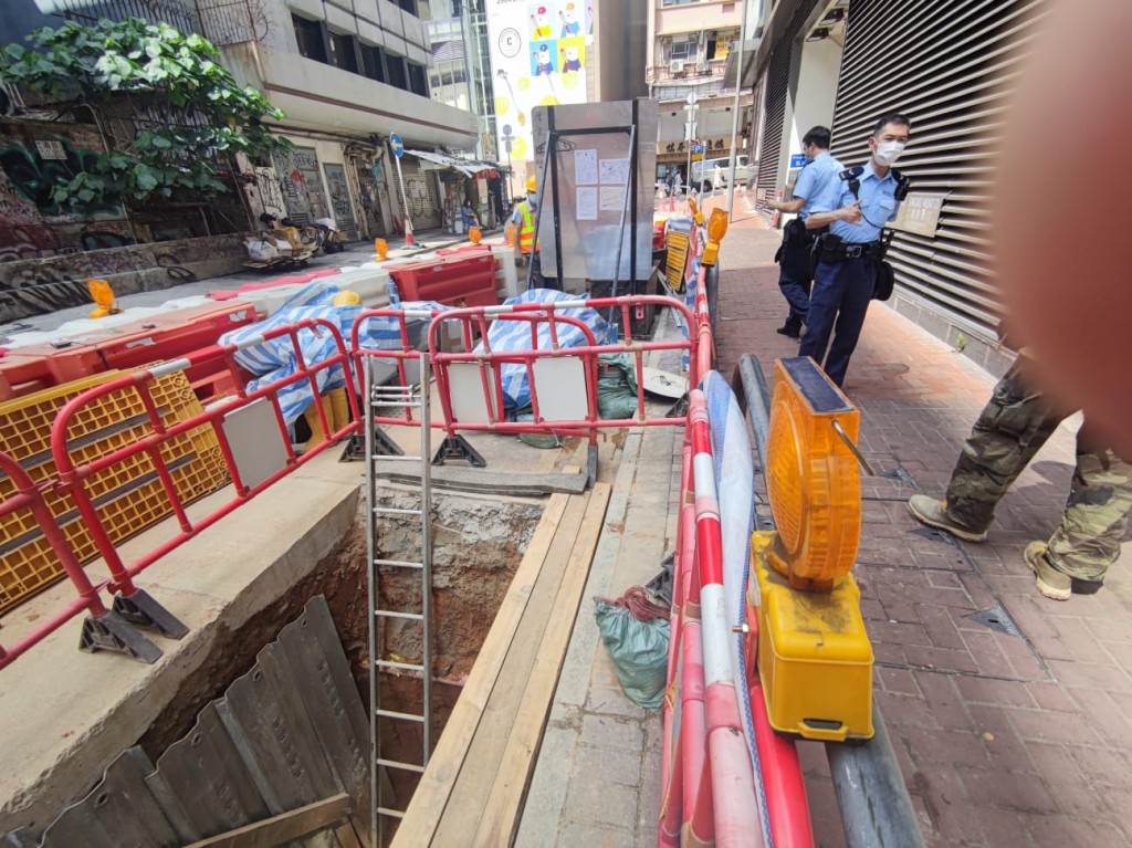 警方在场调查。 梁国峰摄