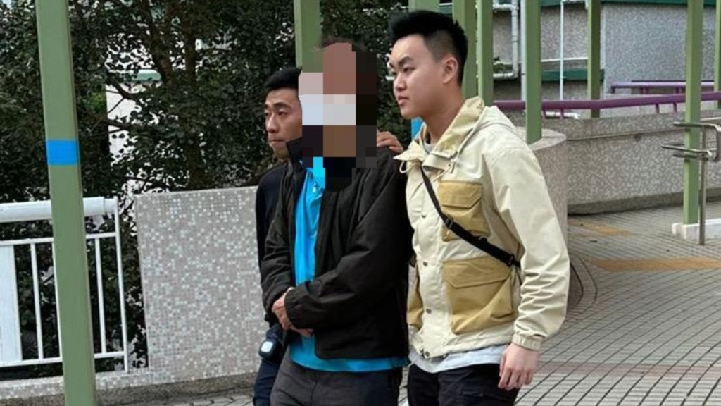 蓄意破壞郵政車側鏡 麗瑤邨64歲男被捕。警方圖片