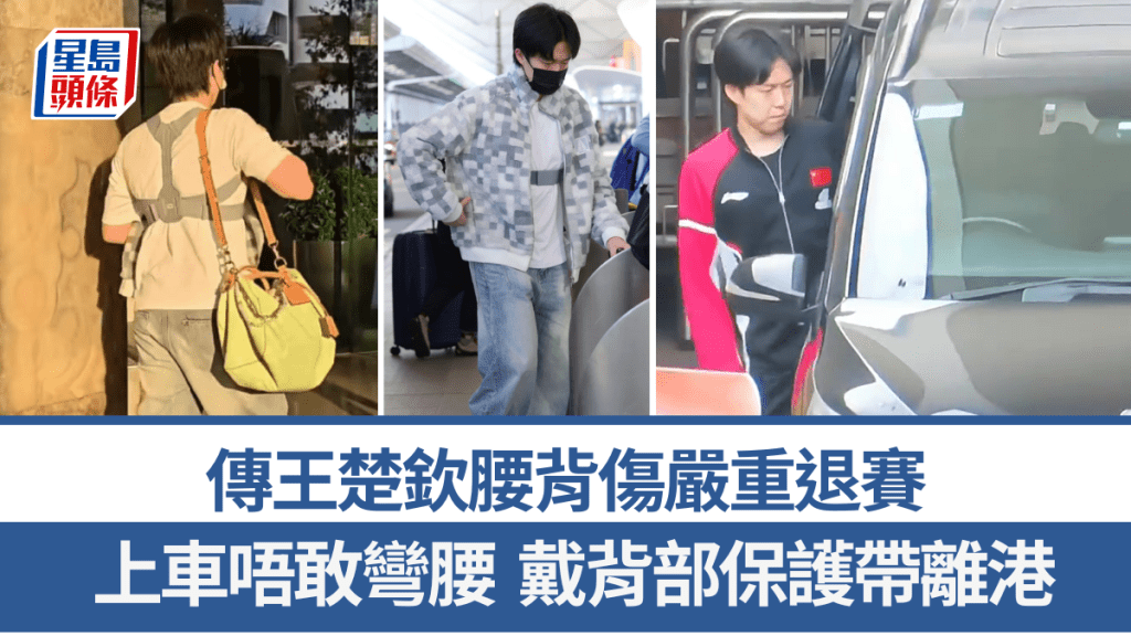 传王楚钦腰背伤严重退赛。