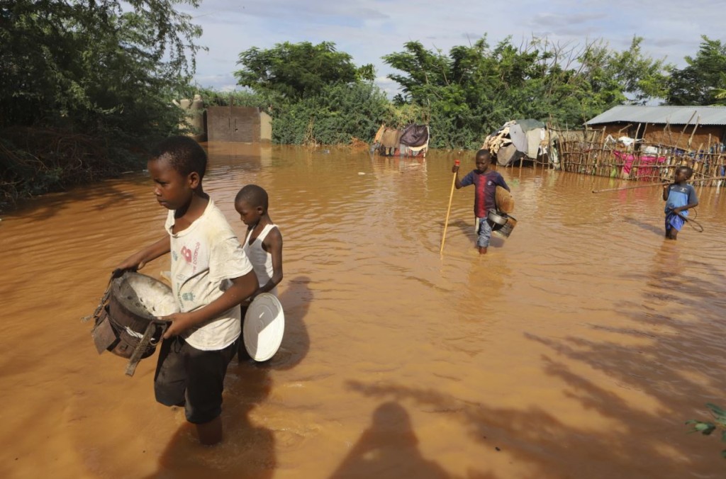 肯亞4月時發生嚴重洪水。美聯社
