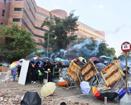 去年11月中旬發生理工大學衝突事件。 資料圖片