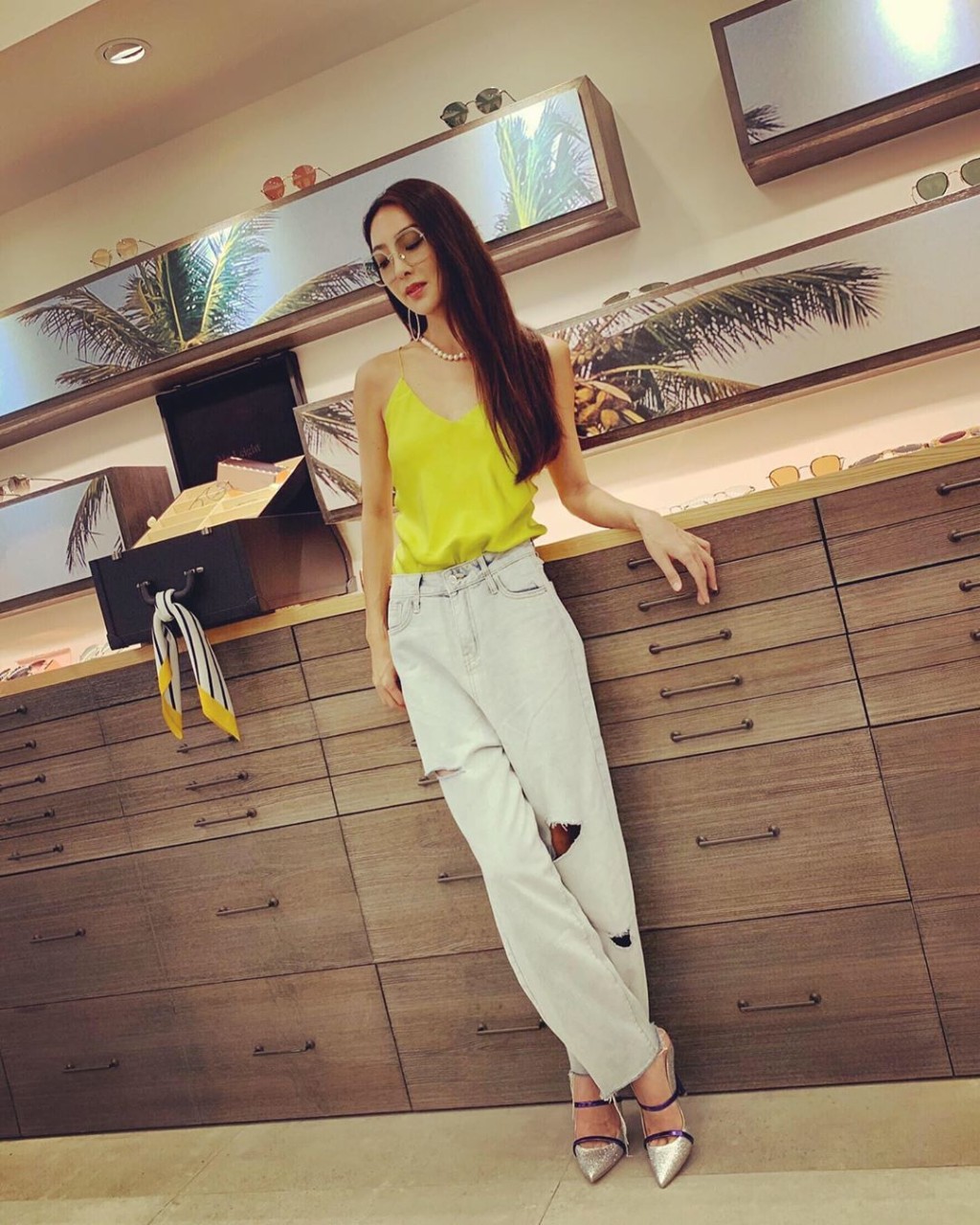 吳速玲身高達176cm,擁有媲美模特兒的身材。 吳速玲IG圖片