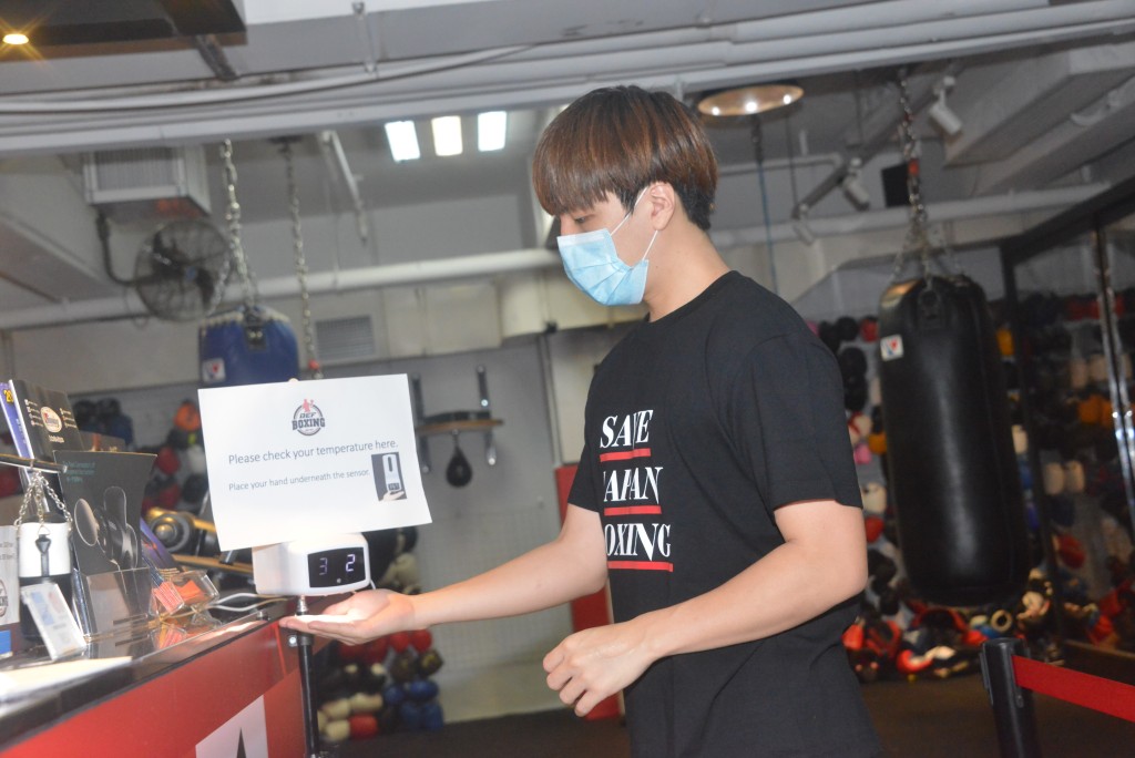 DEF Boxing于场地内做足防护措施。冯梓健摄