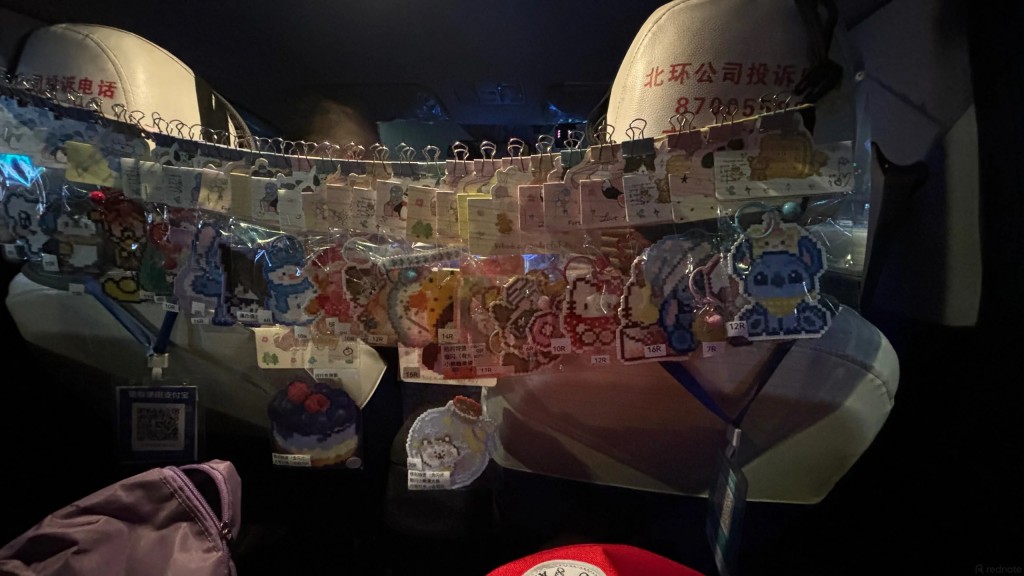 哈爾濱很多網民也分享搭上這輛充滿愛的「拼豆計程車」。小紅書@momo