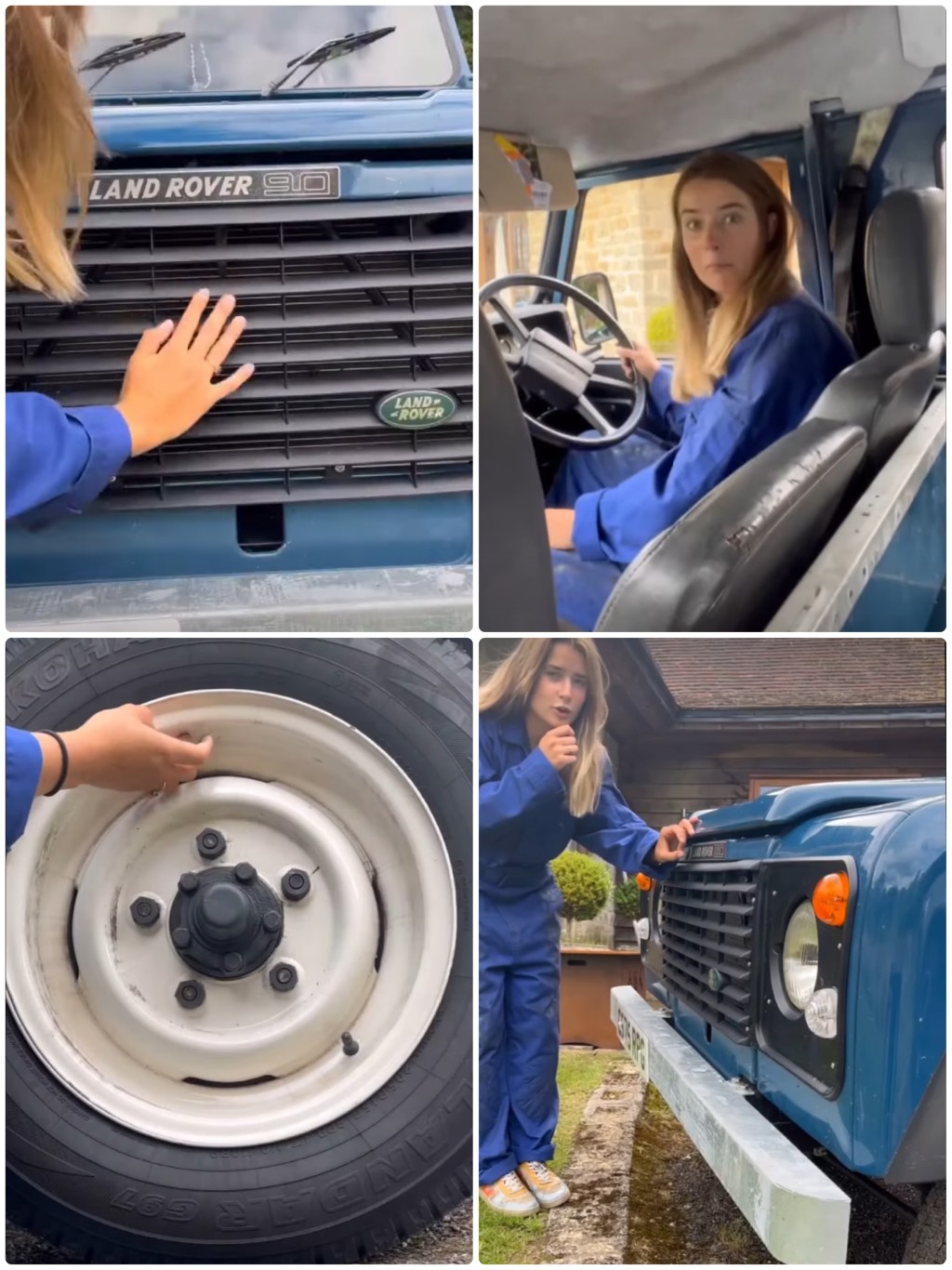 宾利ASMR广告路虎版，拍摄者因开引擎导致全车震动而露出搞笑表情。 Youtube