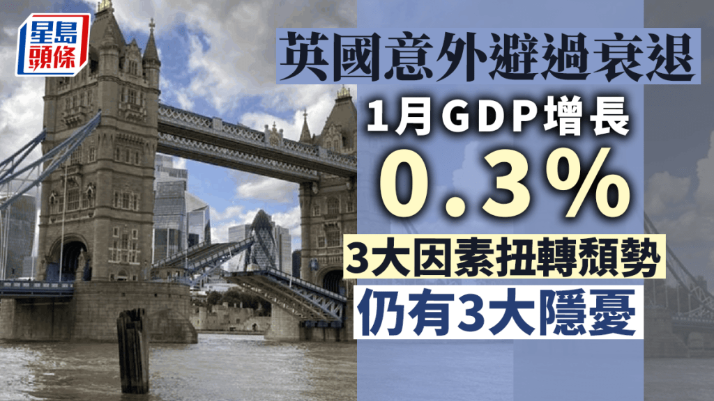 英國意外避過經濟衰退。