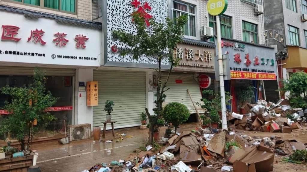 「中國白茶第一鎮」 福鼎點頭鎮遭暴雨重創，茶商慘失慘重。