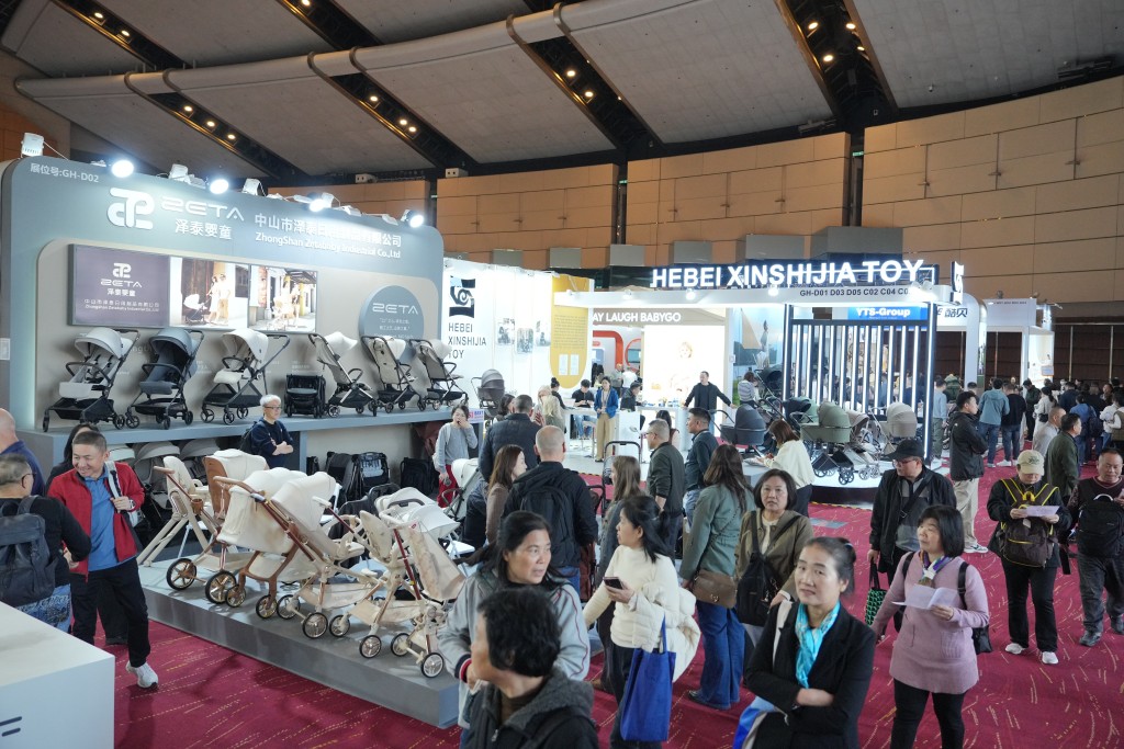 嬰兒用品展的「手推車及座椅世界」及「ODM手推車及座椅」兩個專區，展商數目與展區面積均較去年增加。貿發局提供