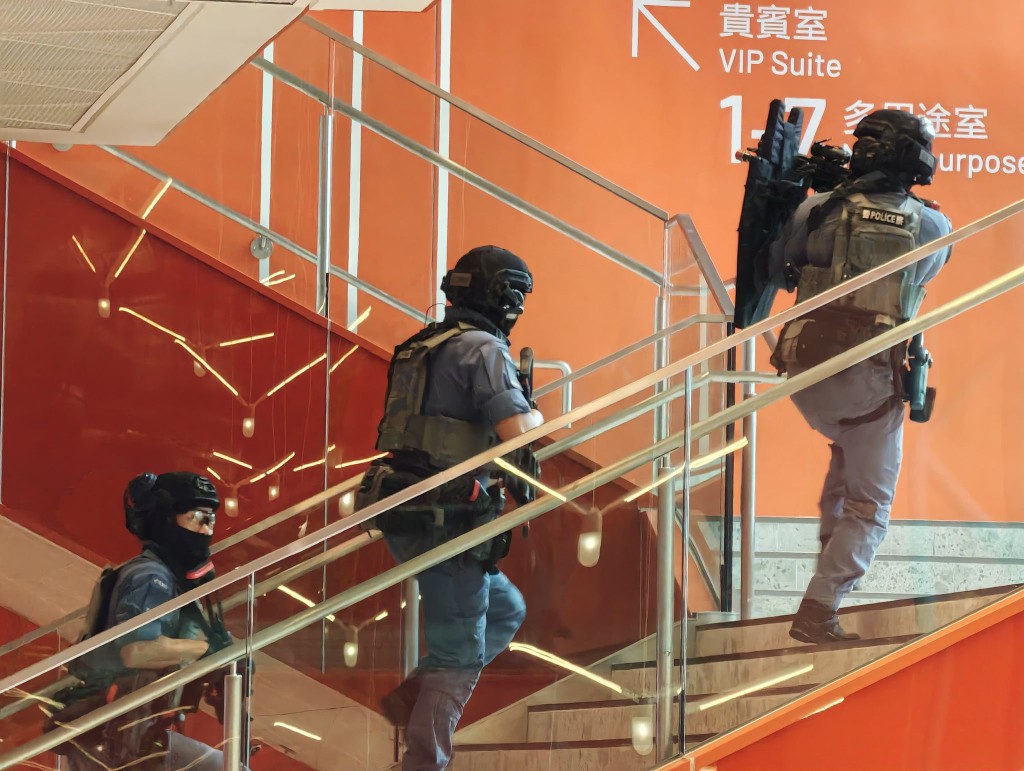 警方於啟德演練。香港警察FB 警方於啟德演練。香港警察FB