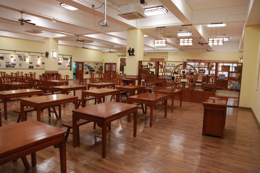 近年創知中學積極更新學校設施，圖為中華文化館。