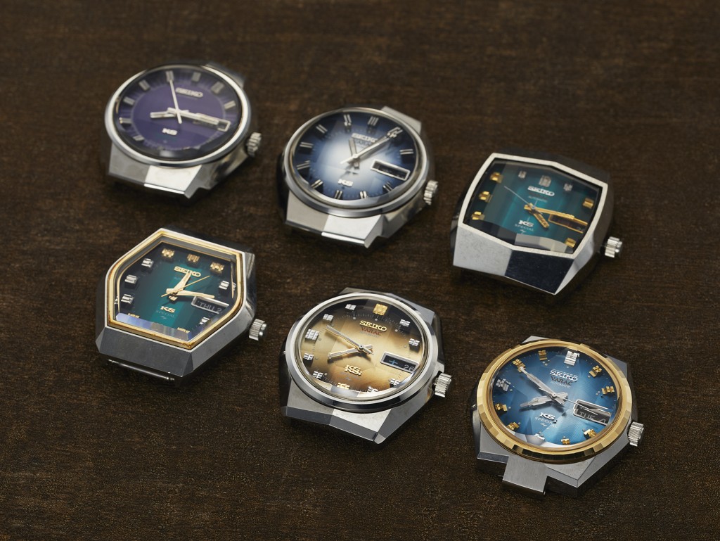 初代的King Seiko Vanac錶款,色彩與外形都展現了1970年代的時代感。 初代的King Seiko Vanac錶款,色彩與外形都展現了1970年代的時代感。