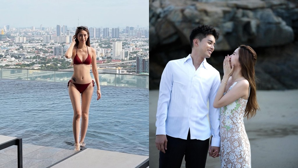 何廣沛富貴未婚妻Sarah晒火辣泳照  未來老公「宣示主權」  曾歷短暫婚姻年底再做人妻