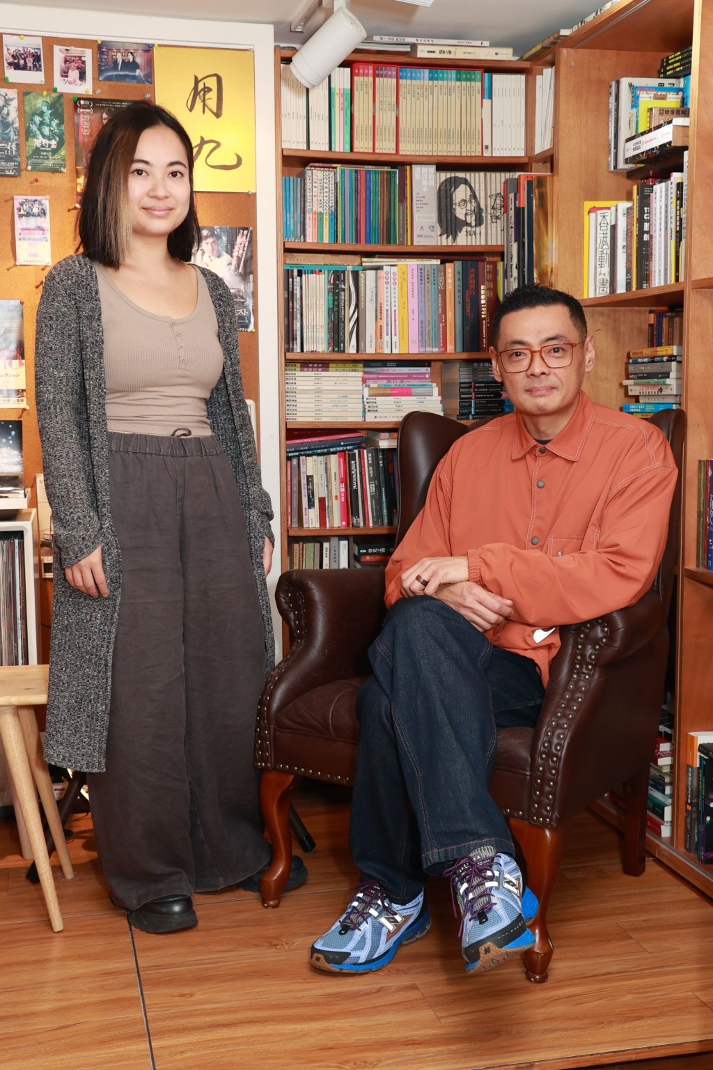 刘浩良导演与编剧Ashley一同受访。