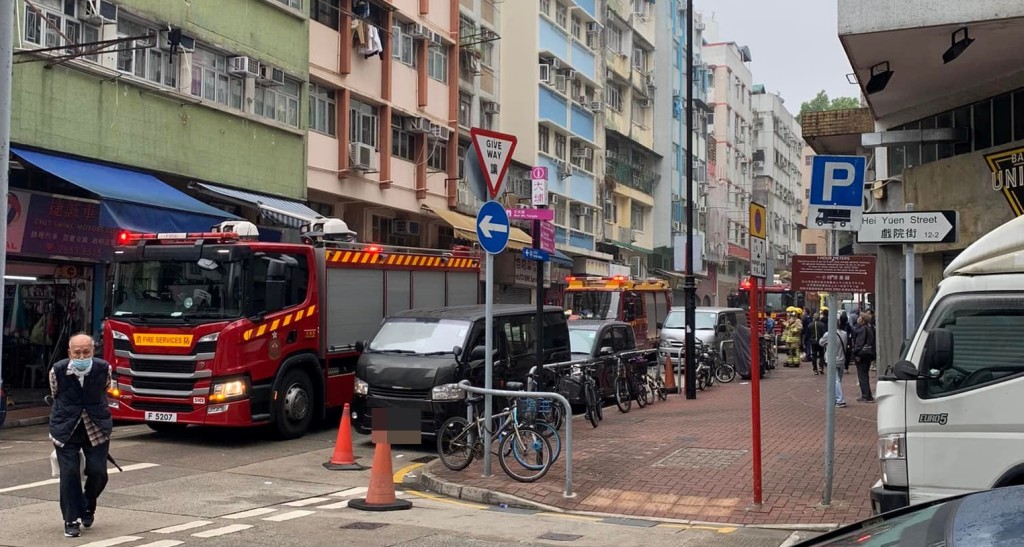 消防到場。 大埔 TAI PO FB圖