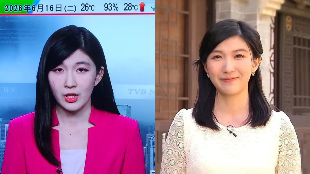 TVB主播賀子欣報新聞驚見臉頰「血痕」  眼紅紅出鏡惹網民揣測背後原因：竟然冇人幫佢處理