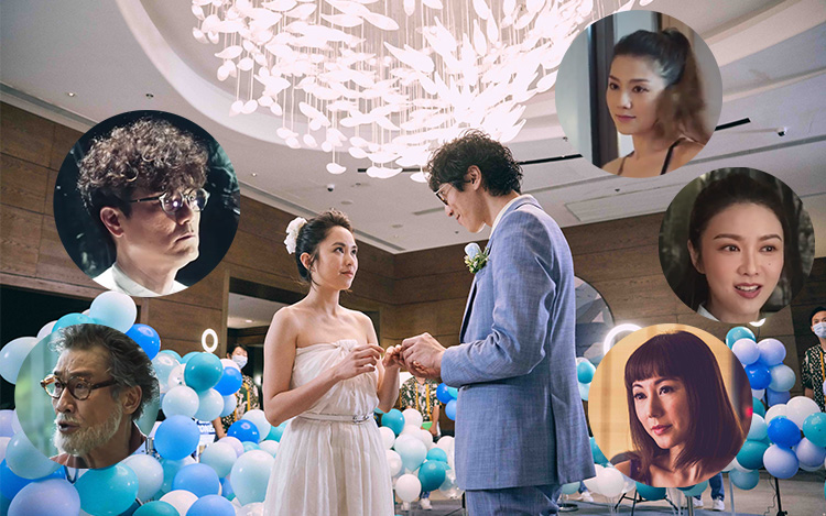 抗疫電影《總是有愛在隔離》卡士強勁，影帝及女神雲集，眾人見證陸永與蘇麗珊結婚，場面浪漫。