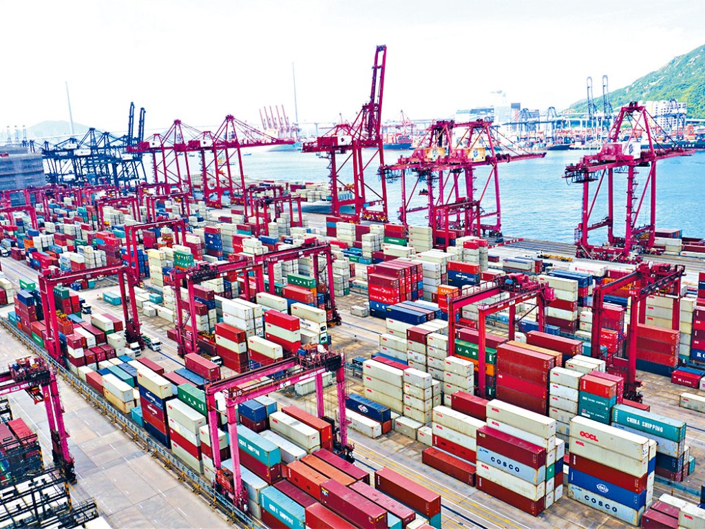 今年首9个月与去年同期比较，香港的商品整体出口货量及进口货量分别下跌15.6%及12.9%。资料图片