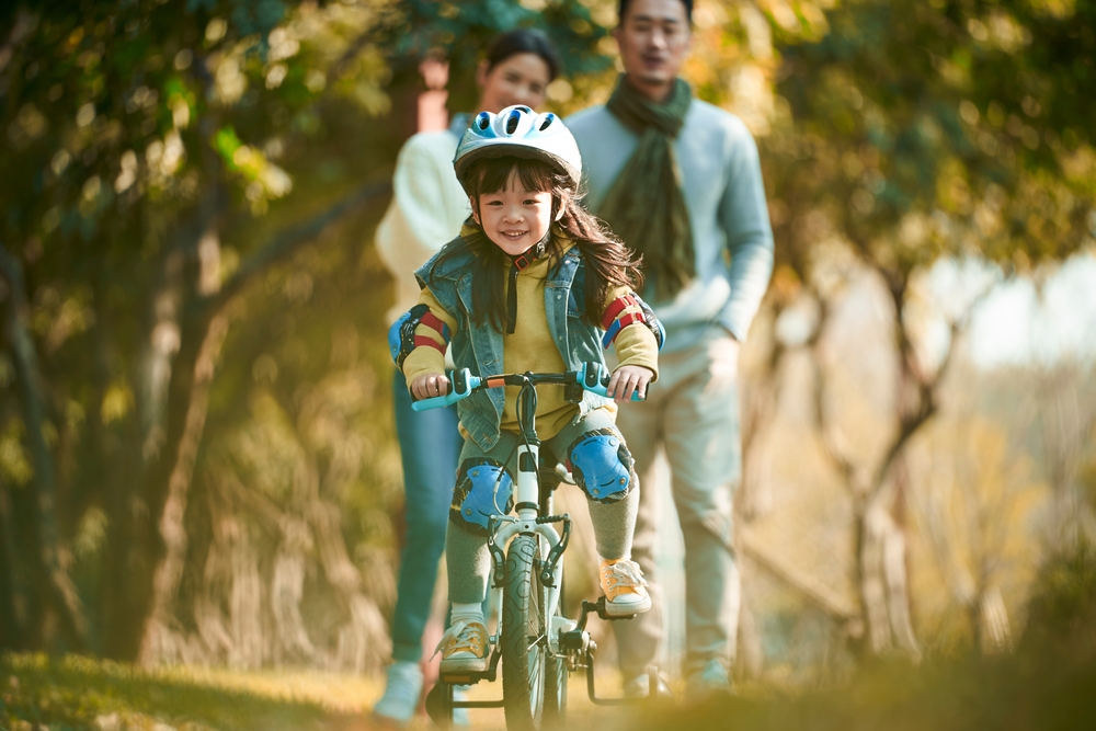 踩單車需要克服平衡,孩子能從中獲得成就感。(示意圖) 踩單車需要克服平衡,孩子能從中獲得成就感。(示意圖)