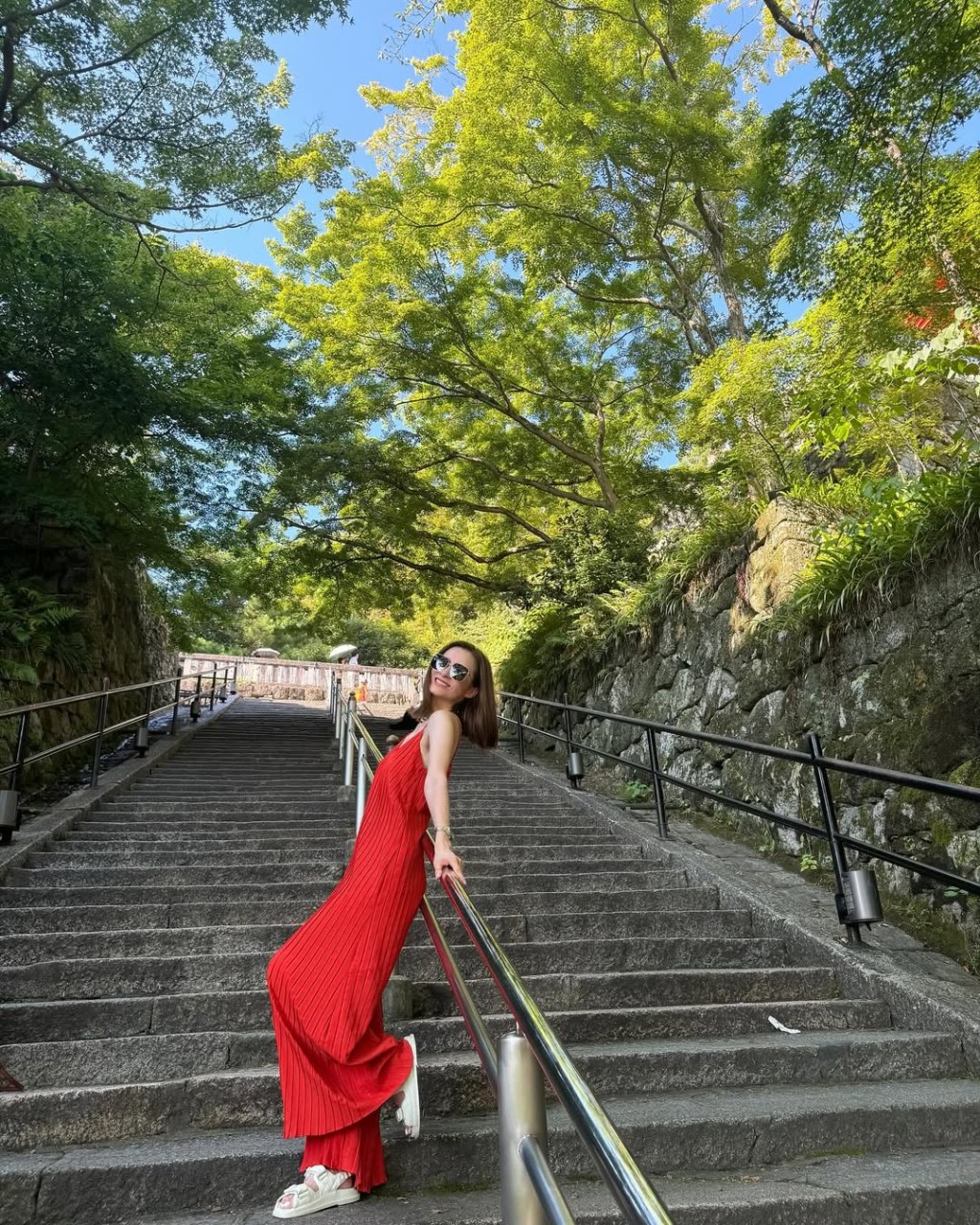 沈卓盈到關西旅行。 沈卓盈到關西旅行。
