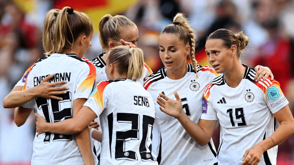 德國女足澳洲女足合演入球騷。REUTERS
