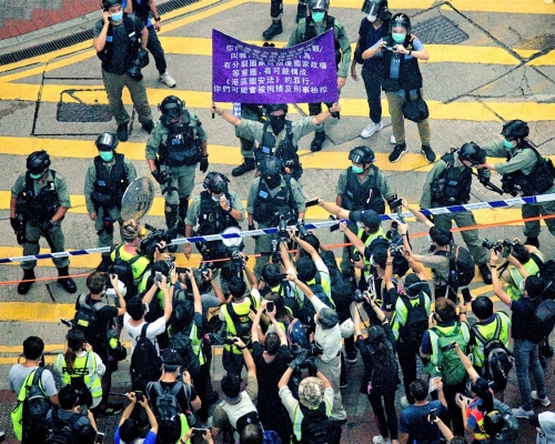 警方就6宗記者採訪事件,向記協作出投訴。資料圖片