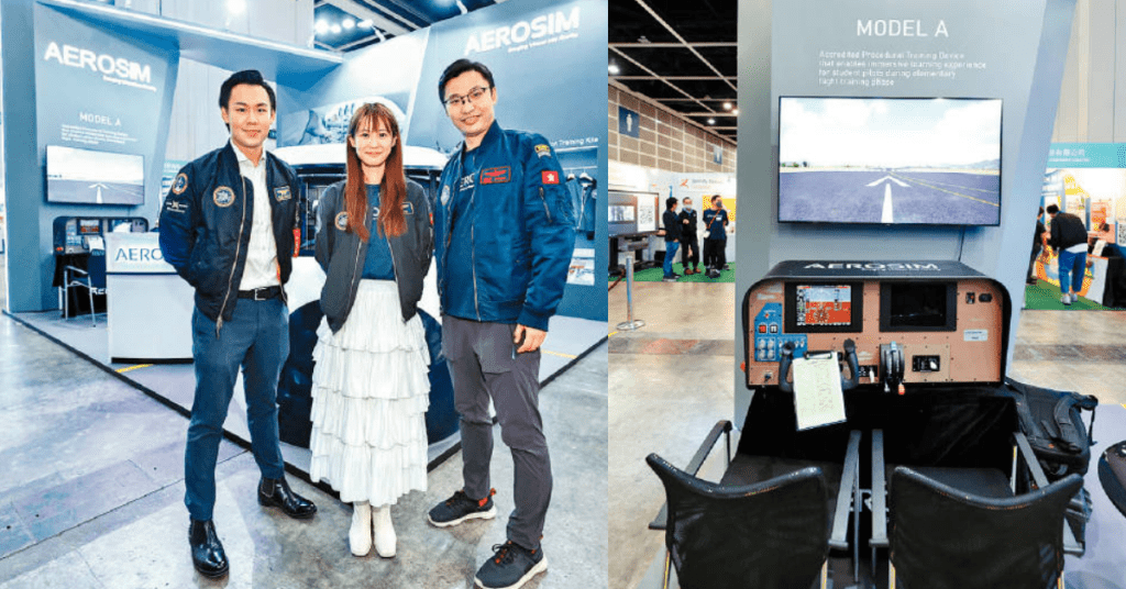 Aerosim自家生產的入門版模擬飛行訓練器Model A，運用了簡化程序的設計，令學員可以學習基本原理。