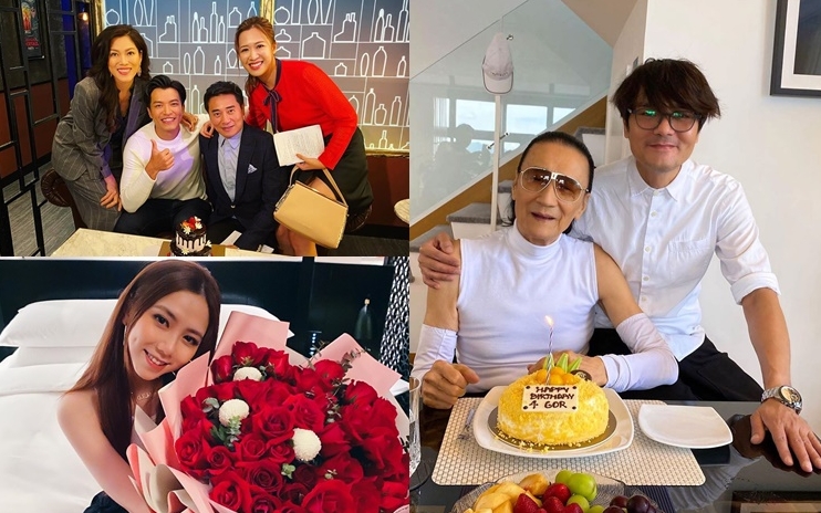 許家傑開工過生日;G.E.M.收大束紅玫瑰;四哥就有家棟為他慶生。