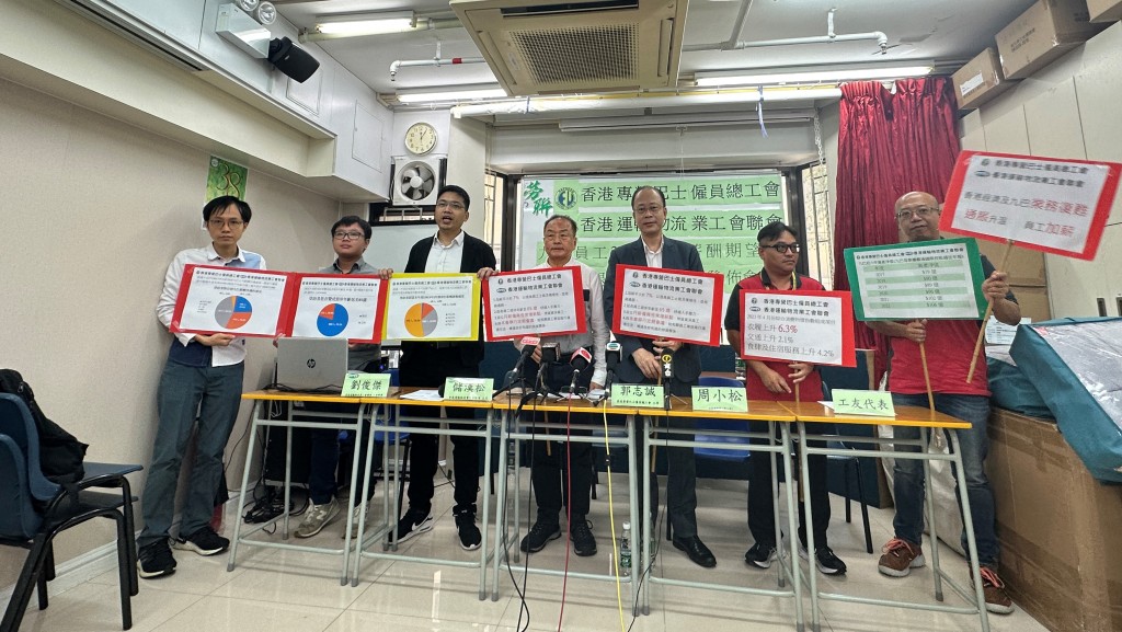 巴士工會要求九巴為員工底薪增加不低於7%,同時延長退休年齡至65歲。常彧璠攝