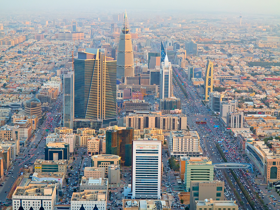 沙特首都利雅得最近空氣污染亦嚴重。網上圖片