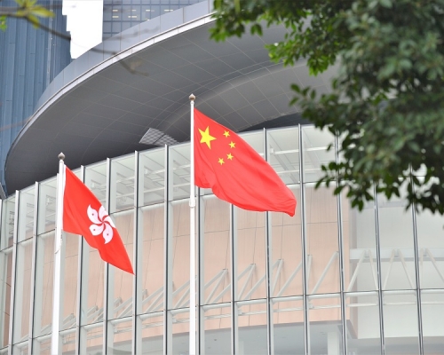 政府發言人指國家安全法不會損害「一國兩制」原則。資料圖片