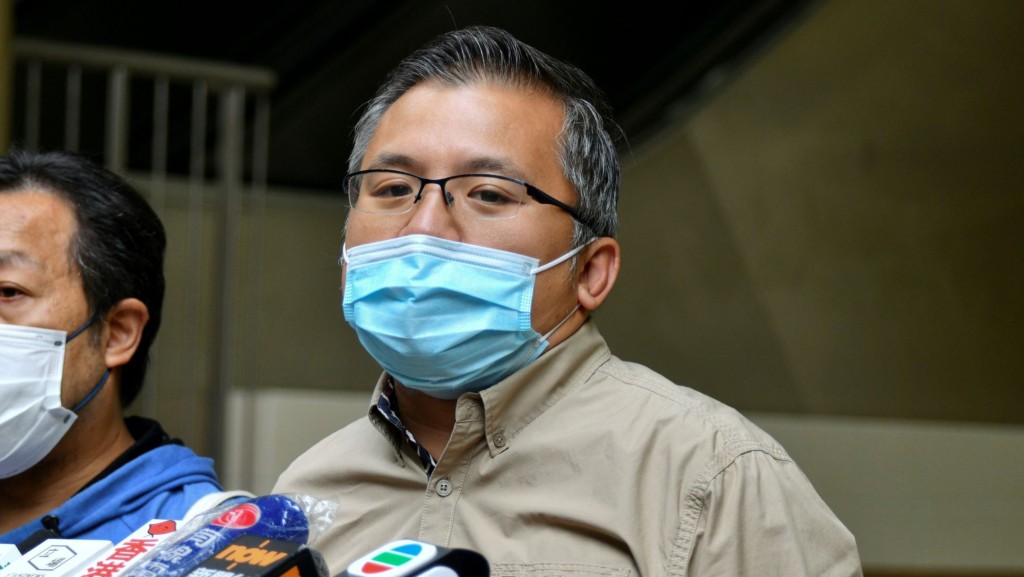 陳朗昇表示,會向當局提出申請延長回覆期限。資料圖片