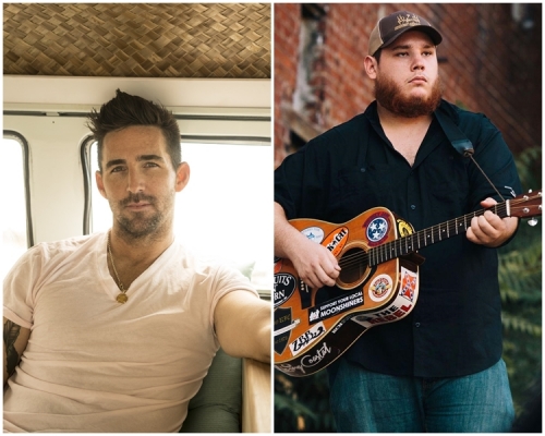 Jake Owen(左)與 Luke Combs已安全撤離。網上圖片
