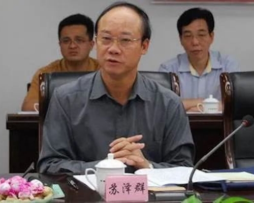 蘇澤群涉嫌嚴重違紀違法,目前正接受廣東省紀委監委調查。網圖