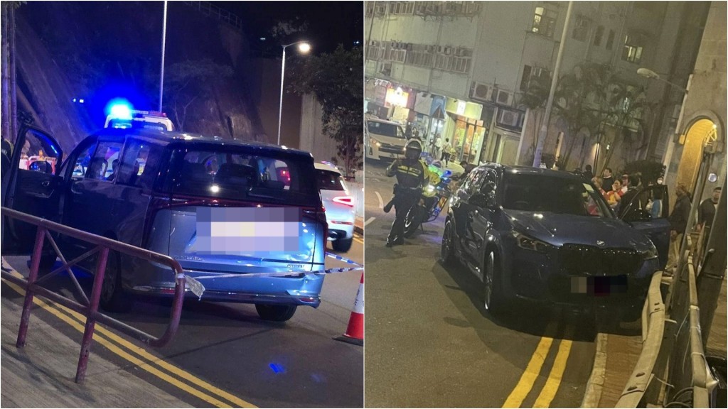 堅尼地城兩車相撞 兩司機受傷一人昏迷送院搶救