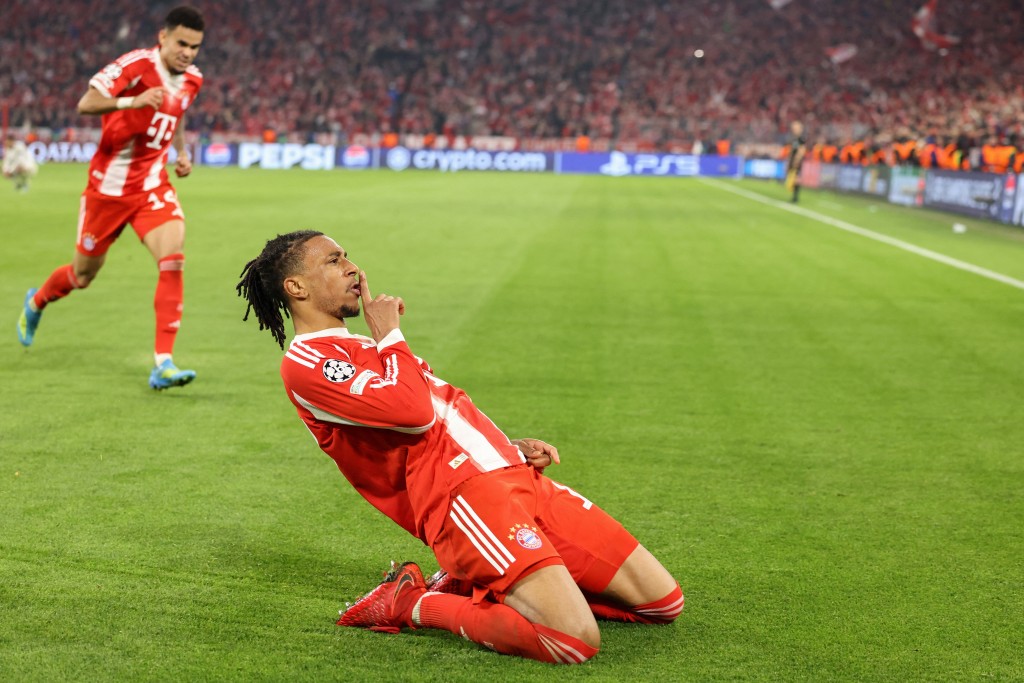 拜仁慕尼黑凭米高奥利斯于末段入球，主场4:3反胜皇家马德里。法新社